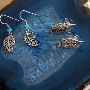 Bundle 3 for $20 2 pair of leaf earings
